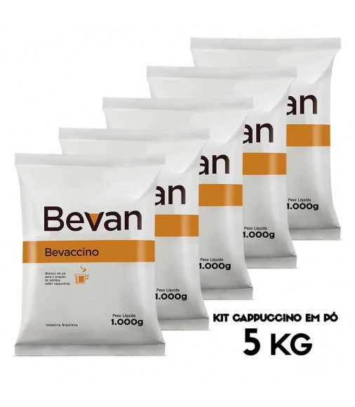 Cappuccino Solúvel Bevaccino 5kg Bevan