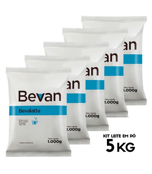Leite em pó Solúvel Bevalatte 5kg Bevan